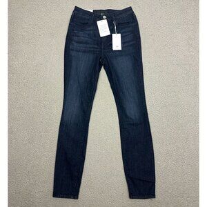 3x1 Jeans Channel Seam Skinny High Rise in James Dark Wash
